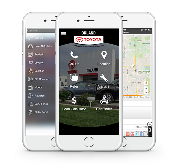 Download our Orland Toyota Smartphone App